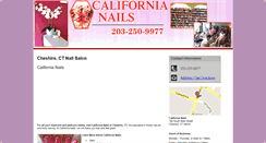 Desktop Screenshot of californianailsct.com